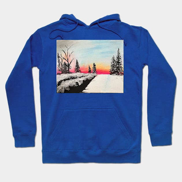 Snowy dawn Hoodie by WensINK